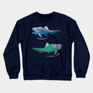 Minimalist Dunkleosteus Crewneck Sweatshirt